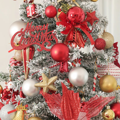 24Pcs Christmas Decoration 4-8CM Christmas Ball Xmas Tree Pendent Ornaments Home Decor Navidad New Year Party Supplies Accessory