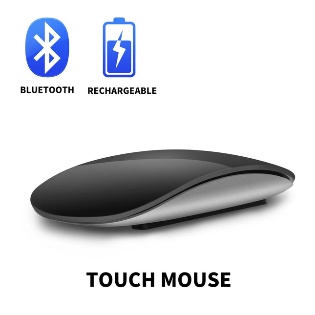 Bluetooth Wireless Mouse Rechargeable Silent Multi Arc Touch Mice Ultra-thin Magic Mouse For Laptop Ipad Mac PC Macbook