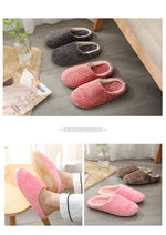 Women Winter Home Fur Slippers Cartoon Cat Non-Slip Soft Warm House Indoor Bedroom Men Couples Boys Girl Memory Foam Floor Shoes