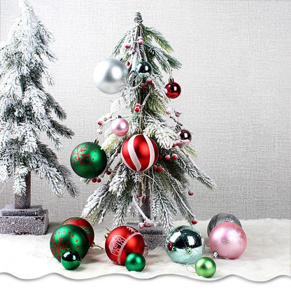 6Pcs 6CM Christmas Balls Decorations Christmas Tree Ornaments Ball Hanging Pendants Home Party Decor 2024 New Year Navidad Decor