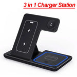 Foldable 3 in 1 30W Wireless Charging Station for iPhone