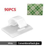 30pcs Cable Organizer Clips Cord Holder Desktop Workstation Wire Manager USB Charging Data Line Bobbin Winder Cable Management