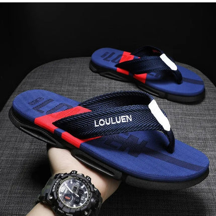 High Quality Fashion Men Flip Flops Summer Beach Flip Flops Men Casual Breathable Antiskid Beach Slippers Men Summer Outdoor