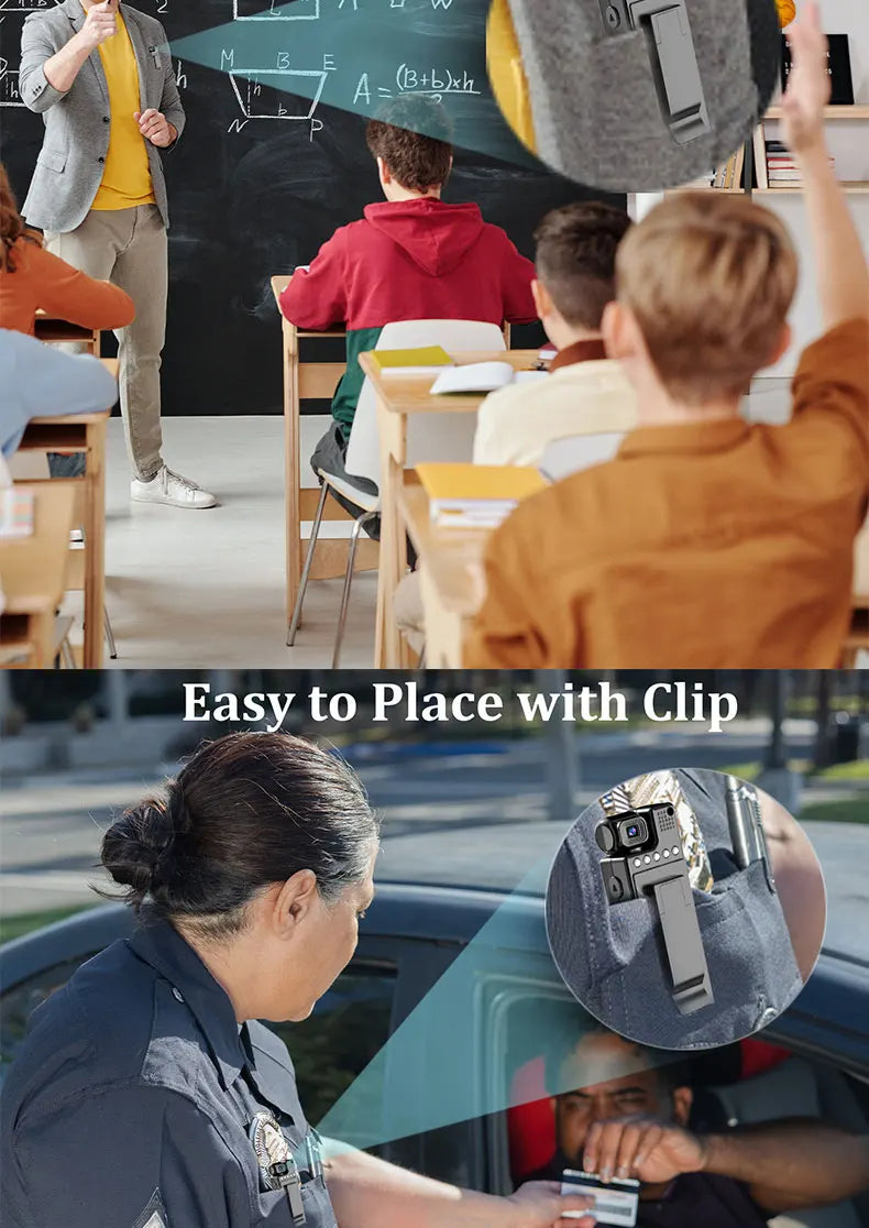 JOZUZE 1.3inch Screen 1080P Sports HD Mini Camera Portable Digital Video Recorder BodyCam Infrared Night Vision Police Camcorder