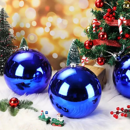 Christmas decorations red Ball 15cm Decorative Ornaments Ideal For Shopping Malls And Hotels Christmas Colorful Ball Decorations