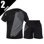2/6 Pack Plus Size Men's Quick-drying Short-sleeved Shorts Suit Men's Leisure Sports Running Fitness T-shirt Joker Shorts Teen