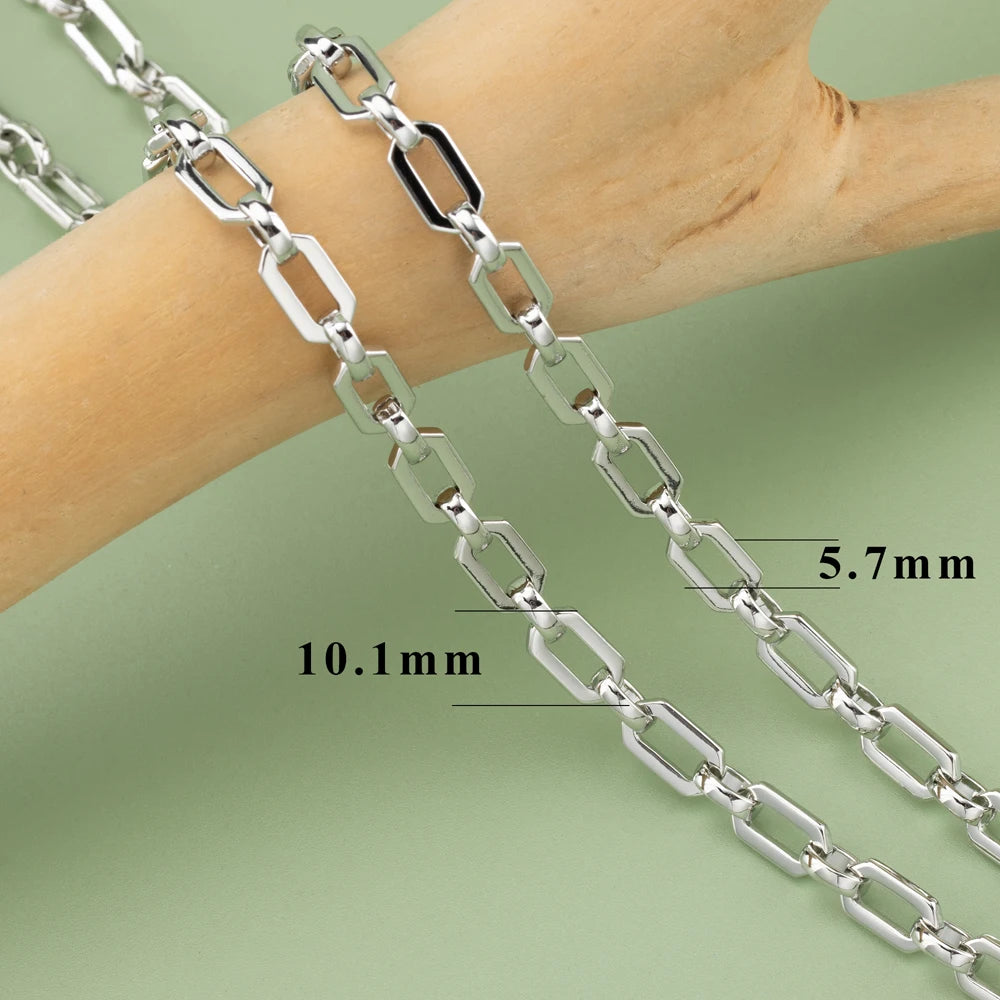 YEGUI C77,diy chain,18k gold rhodium plated,copper,pass REACH,nickel free,jewelry making,charms,diy bracelet necklace,1m/lot