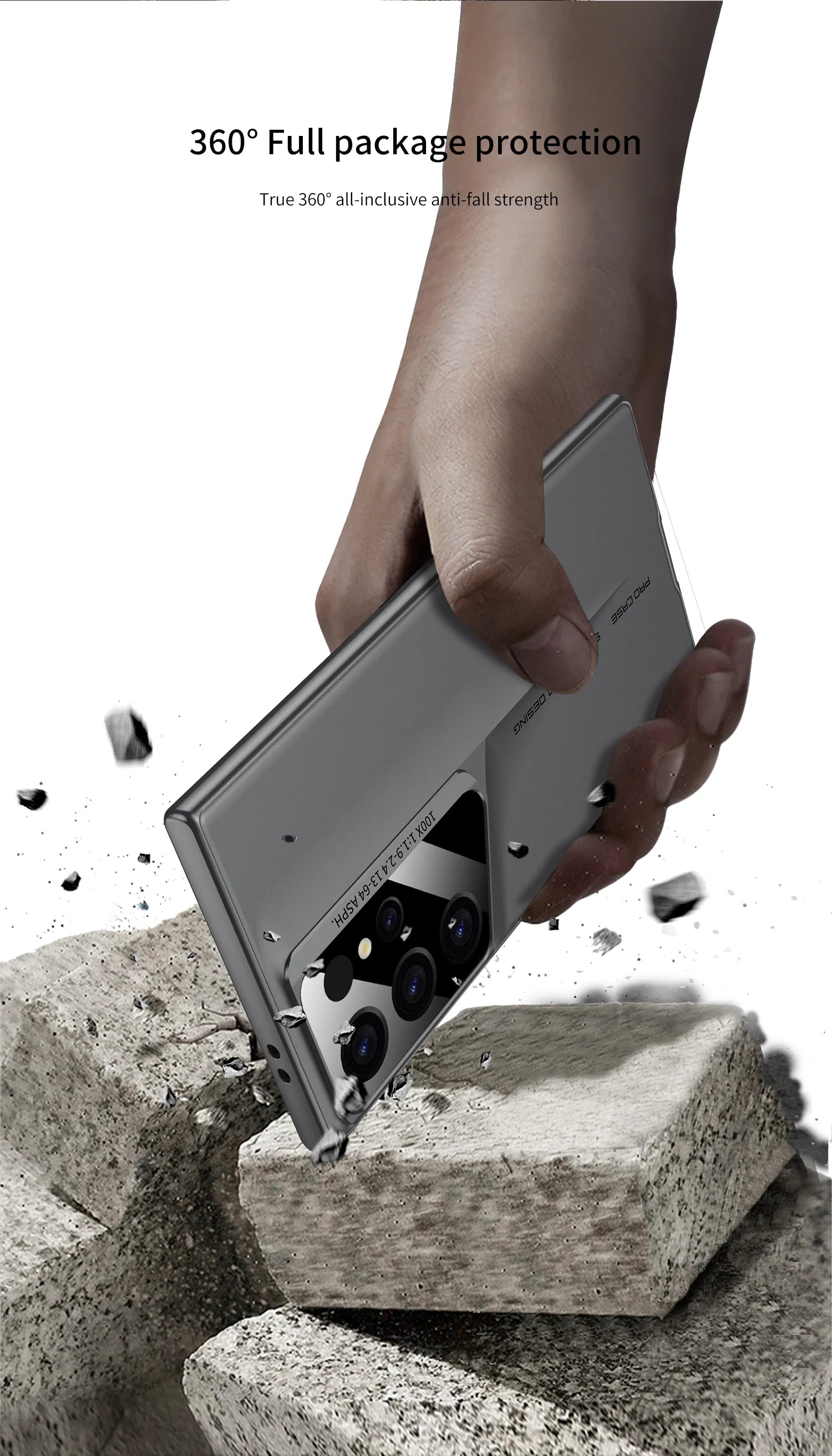 Ultrathin Blade Mecha Hard PC Matte Phone Case For Samsung Galaxy S24 S23 S22 Ultra Lens Protection Frosted Shockproof Cover