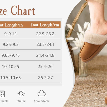 Comwarm Fluffy Winter Slippers For Women Furry Fuzzy Home Shoes Faux Fur House Plush Slippers Indoor Warm Comfy Mute Flats Slide