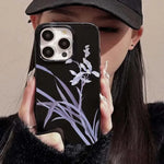 Lily Orchid Flower Print Soft Phone Case For iPhone 16 15 14 13 12 11 Pro Max XS XR X 7 8 Plus SE 2020 2022 Shockproof Cover