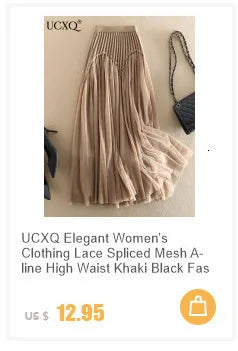 UCXQ Simple Luxury Multi Solid Colors Pleated Skirt For Women's Large Hem Folds A-line Skirts Female 2024 Spring Autumn 23A7004