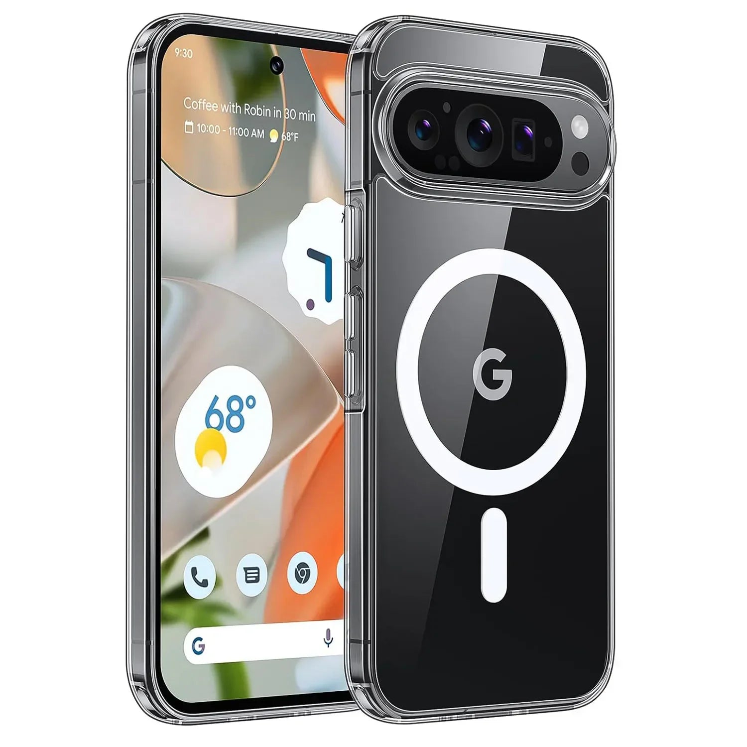 Strong Magnetic Wireless Charging Case For Google Pixel 9 Pro XL 9A Pixel9 Pro 10 Pro XL 7 8 Pro Clear Shockproof Back Cover