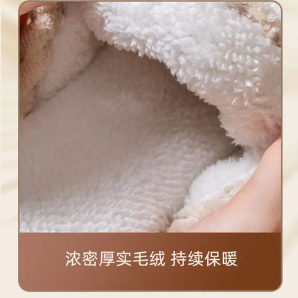 Cotton Slippers for Women Suitable for Spring Autumn Living Indoor Anti Slip Home Warm Home Couple Winter Furry Men Slippers