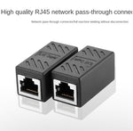 New RJ45 Connector Cat7/6 Ethernet Adapter Gigabit Interface Network Extender Convertor For Extension Cable Female to Female