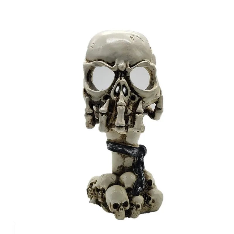 Spooky Tealight Candle Holder Halloween Decorations Horror Skeleton Candle Holders Resin Candlestick Gothic Style Home Decor