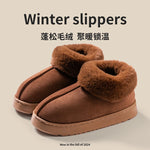 2025 High Quality of  Women's Fashion Snow Boots Fluffy Plush Faux Fur Soft Slippers Winter Indoor Comfortable Home men's Shoes