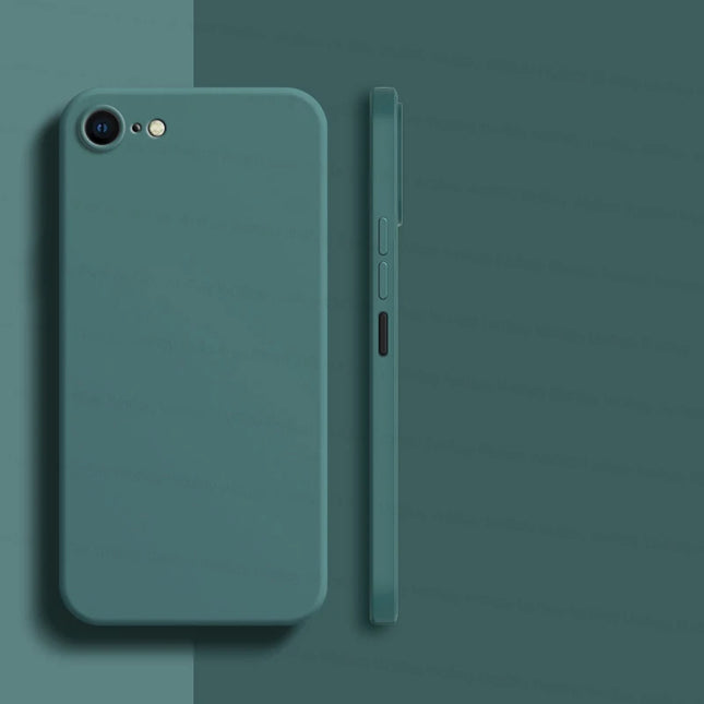For iPhone 8 Case For iPhone SE 2022 2020 7 8 Cover Case Luxury Shockproof Soft TPU Liquid Silicone Phone Back Case For iPhone 8
