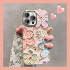 JT grey flowers / For iPhone 16 Pro