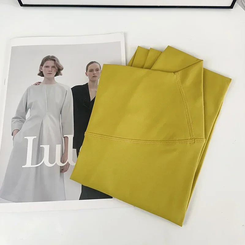 Hot Sale Fitness Female Leggings Running Pants Naked feeling Leggings High Waist Push Up Sport Women Fitness Running Yoga Pants