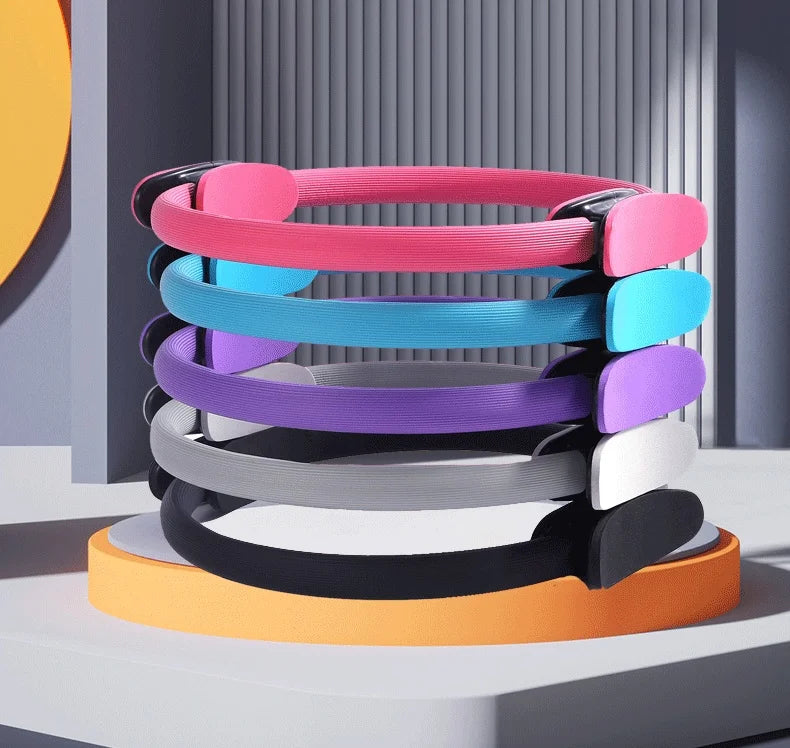 Yoga Fitness Ring Circle Pilates Women Girl Exercise Home Resistance Elasticity Gym Workout Accessories