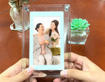 Acrylic Digital Photo Frame 5/7 Inch 1000mAh Vertical Display IPS Screen 2G Memory Battery Porta Retrato Digital