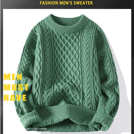 Brand Christmas Sweaters Men Crewneck Sweater Men Pullover Jumpers Fashion Clothing Autumn Winter Tops Male Knitted Sweatshirts
