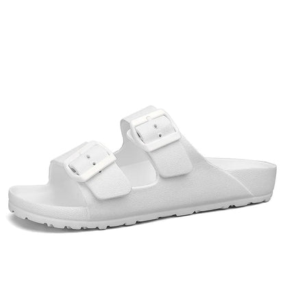 Summer Adjustable Soft Slides Slippers For Men Flat EVA Slippers Lightweight Anti Slip Slippers Size 35-47 48 49  Dropshipping