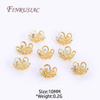 18K Gold Plated-10MM / 100 PCS