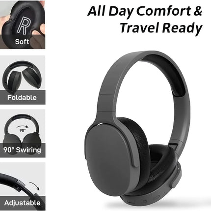 #P2961 Wireless Bluetooth 5.3 Headphones Over Ear Hifi Stereo Headset True Sports With Earphones TF/AUX Music Player with HD Mic