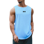 Summer Men's Gym Tank Top Fitness Training Clothing Quick-drying Loose Bodybuilding Sleeveless Shirt Men Fashion Basketball Vest
