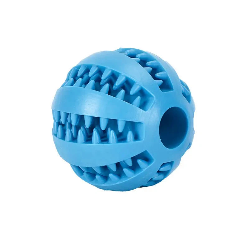 New pet leaking ball toys dogs playing with natural rubber leaking device grappling and biting and grinding elastic toys