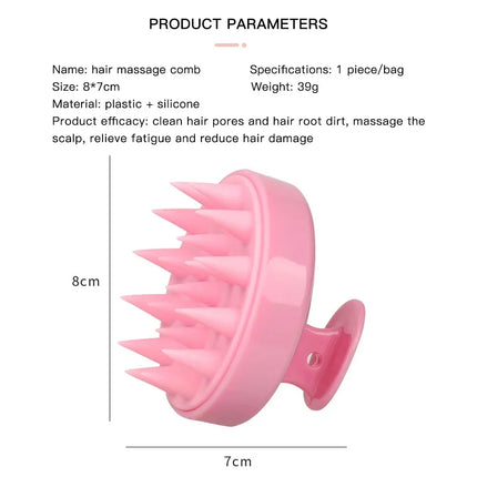 Silicone Scalp Massage Comb - Soft Hair Washing Brush for Growth, Shampoo & Shower, Gentle Scalp Massager for Hair Care