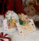 18/12/6PCS  Greeting Cards With Envelope Friend Family Blessing Postcard For Birthday New Year Christmas Gifts Xmas Decoration