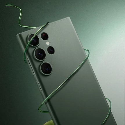 UltraThin 0.3mm shockproof transparent Outer case For Samsung Galaxy S24 Ultra Plus Solid Color Clear Frosted Matte PP Hard Case