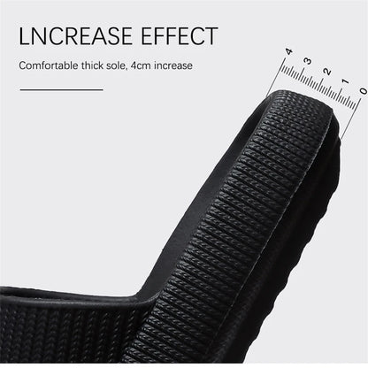 Cloud Cushion Slides Fashion Women Summer Soft Slippers Thick Platform Bathroom Home Men Indoor Non-slip Anti-slip Female