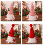 1~4pcs 2024 Christmas Doll Elf Knitted Gnome with Led Night Light Christmas Decorations for Home Xmas Navidad New Year 2025 Gift