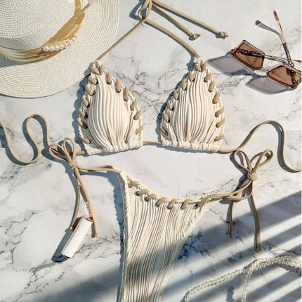 Sexy Bikinis 2025 Women's Swimwear Female Swimsuit For Swimming Wear Bathing Suits Brazilian Bikini Set Beachwear Pool Bather