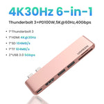 UGREEN USB C HUB 6-in-2 Type-C to Thunderbolt 3 4K HDMI USB3.0 SD&TF Adapter for MacBook Pro Air Docking Station USB-C Splitter