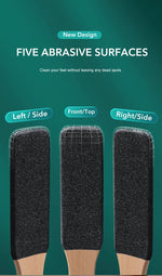 1PCS Professional Pedicure Rasp Tool for Dead Skin Crack Heels Beech Wood Foot File Rasp Callus Remover Foot Scrubber