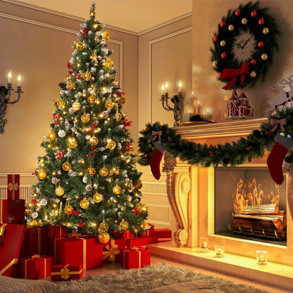 [UK STOCK] 90cm-210cm Christmas tree PVC Green Tree Christmas Artificial Tree,Christmas tree Indoor Outdoor DIY Christmas tree