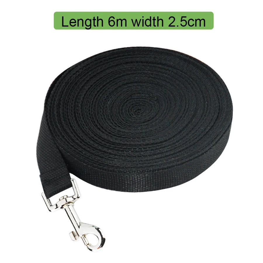 Nylon dog leash, pet dog long leash, tracking dog chain, cat leash, dog leash extended by 6 meters and 10 meters