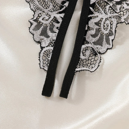 Women Sexy Lingerie Bra Thongs Sets Ultrathin Lace Lingerie Set Temptation Erotic Open Bra Crotchless Outfits For Pretty Girls