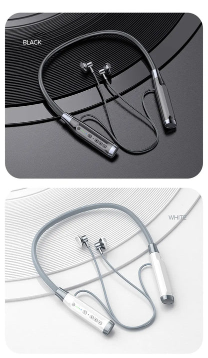 EARDECO 100 Hours Endurance Wireless Headphones Bass Bluetooth Headphone Inear Neckband Earphones Sport Headset with Mic Stereo