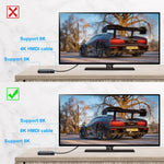 FDBRO 8K HDMI 2.1 Cable Fiber Optic Hdmi Cable 120Hz 48Gbps HDR HDCP for HD TV Box Projector Ps3/4 Ultra High Speed Computer