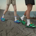 Luminous Shark Slippers Christmas Halloween Pumpkin DIY Shoes Woman Men Platform Sandals Anti Slip Couples Indoor Beach Slides