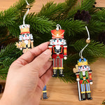 Christmas Nutcracker Soldier Wooden Pendant Xmas Tree Hanging Ornaments 2024 Navidad Decoration for Home 2025 New Year Gifts