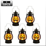 Halloween Pumpkin Ghost Face Lamp Portable Skull Decoration Light for Bar Party Table Atmosphere Prop Halloween Decor Use