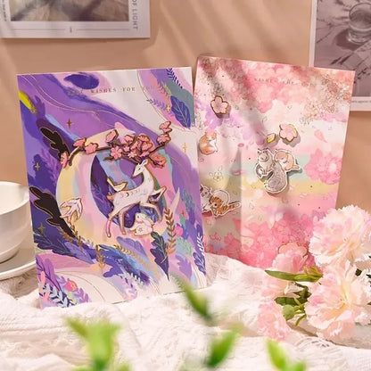New Style Birthday Christmas Card 3D Pop-up Greeting Cards Postcard Party Wedding Decorations Creative Girl Gifts