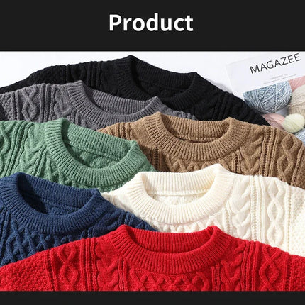 Brand Christmas Sweaters Men Crewneck Sweater Men Pullover Jumpers Fashion Clothing Autumn Winter Tops Male Knitted Sweatshirts