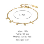 YACHAN 18K Gold PVD Plated Stainless Steel Chain Bracelets for Women Charm African Turquoise Natural Stone Trendy Jewelry Gift